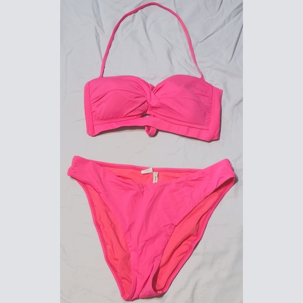 Bikini Set Pink Top-medium Bottoms-Large